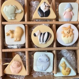 Zoo Noahs Ark porcelain drawer pulls dresser knob safari Baby nursery animal kid